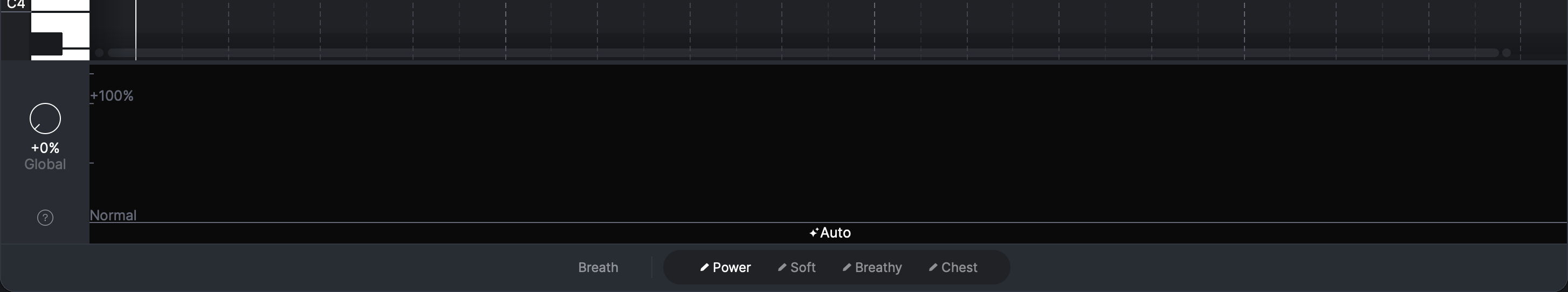 An overview of the Vocal Controls parameter lanes in ACE Studio, including Power, Soft, Breathy and Chest.